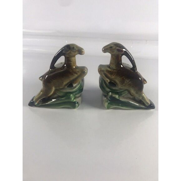 L. Batlin & Son Leaping Gazelle Salt and Pepper Shakers Vintage 1940-1950s - Picture 4 of 9